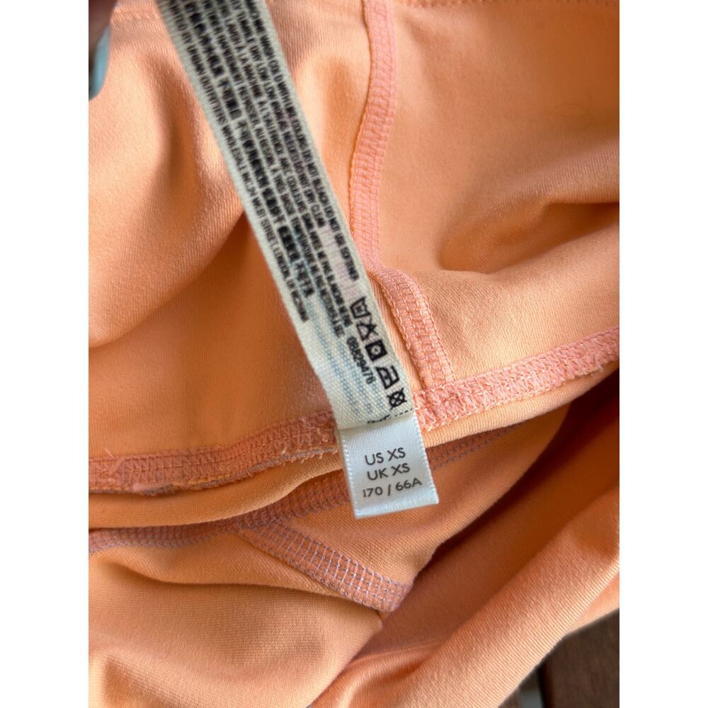 Free People Movement You’re A Peach Sport Leggings Size XS 7/8 Length Orange Gym - Picture 10 of 11